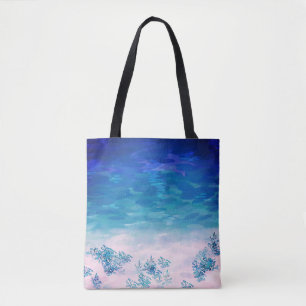 Blue Ocean Sea Beach Tote Bag