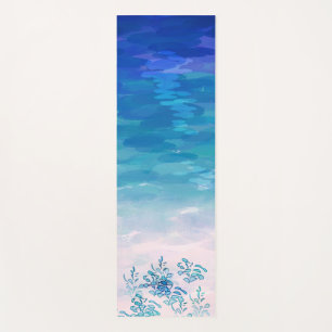 Blue Ocean Sea Beach Yoga Mat