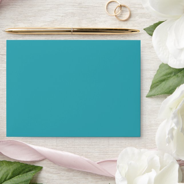 Blue Ocean Self-Addressed Wedding Envelope (Wedding)