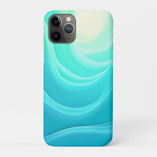 Blue Ocean Serenity Abstract Waves Design Case-Mate iPhone Case