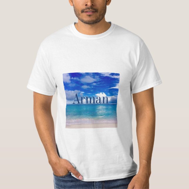 Blue Ocean & Sky | Groom | T Shirt (Front)
