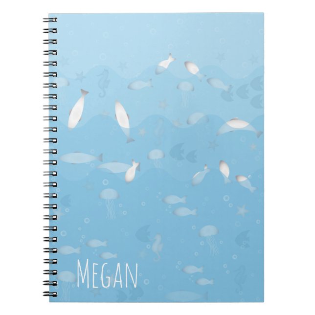Blue Ocean Spiral Notebook (Front)