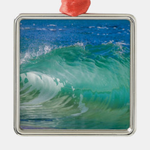 Blue Ocean Summer Beach Waves Metal Tree Decoration