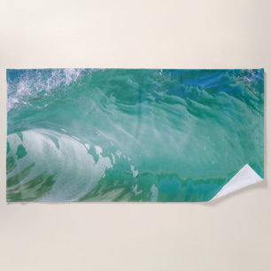 Blue Ocean Summer Beach Waves Towel