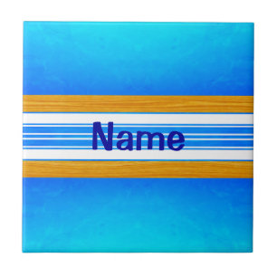 Blue Ocean Surfboard Tile