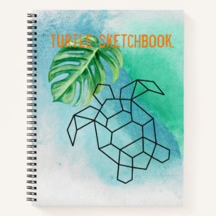 Blue ocean Turtle sketch Notebook