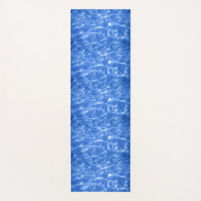 Blue Ocean Water  Yoga Mat (Front)
