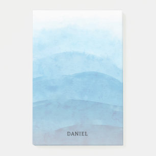 Blue Ocean Watercolor Personalised Notes
