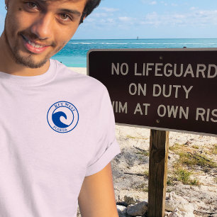 Blue Ocean Wave Circle Design Key West T-Shirt