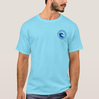 Blue Ocean Wave Circle Design Wildwood Crest T-Shirt