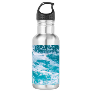 Blue Ocean Waves 532 Ml Water Bottle