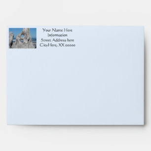 Blue Ocean waves Envelopes Invitations Beach