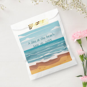 Blue Ocean Waves Favour Bags