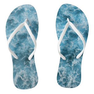 Blue Ocean Waves Jandals