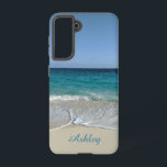 Blue Ocean waves on a Caribbean beach Samsung Galaxy Case<br><div class="desc">Personalise or NOT, totally up to you. Beautiful case for new phones or Revive your current phone. Ocean waves on a beautiful sunny day on Caribbean beach. This photo was taken in Bahamas Paradise Island, I just loved the way the waves were crashing in such a unique way. Available for...</div>