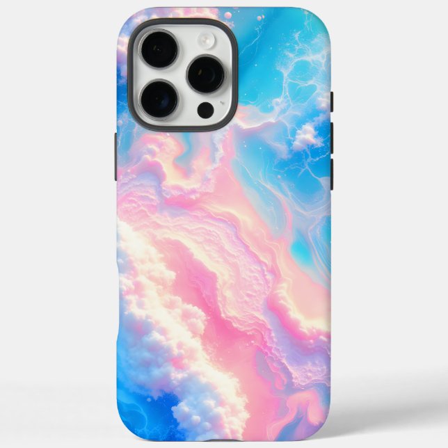 Blue Ocean Waves Pink Summer Sea Beach Turquoise  Case-Mate iPhone Case (Back)