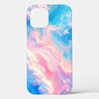 Blue Ocean Waves Pink Summer Sea Beach Turquoise  iPhone 12 Case