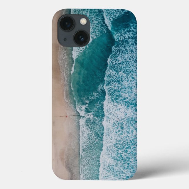 Blue Ocean Waves Sandy Beach Case-Mate iPhone Case (Back)