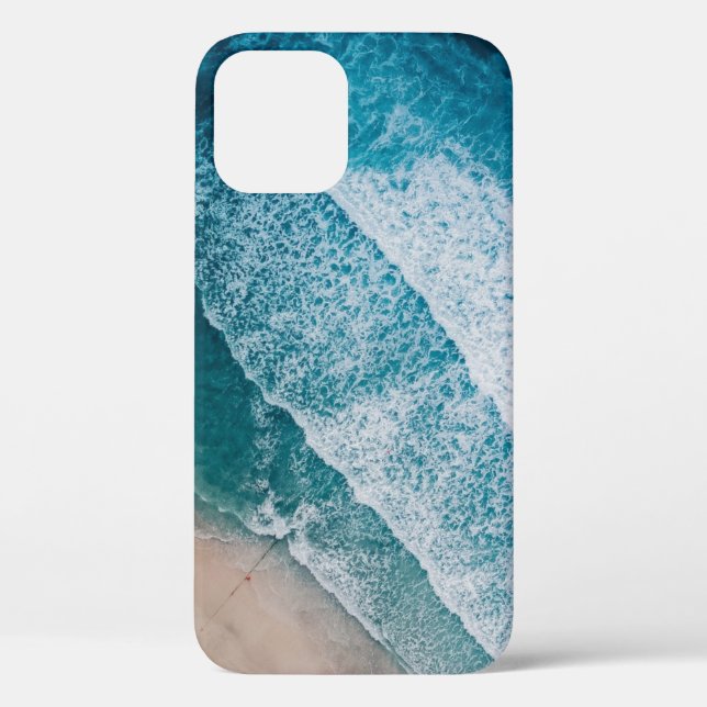 Blue Ocean Waves Sandy Beach Case-Mate iPhone Case (Back)