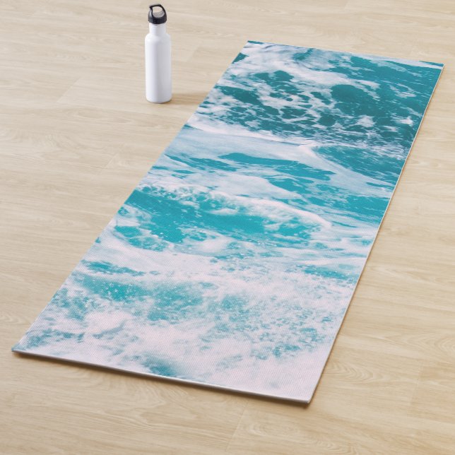 Blue Ocean Waves  Yoga Mat (In Situ)