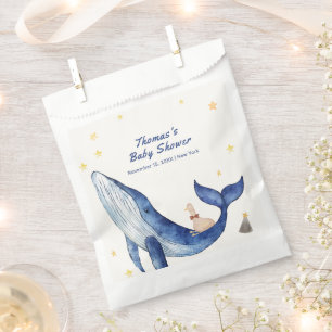 Blue Ocean Whimsical Duck Stars Whale Baby Shower Favour Bags