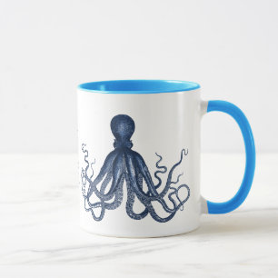 Blue Octopus Custom Mug