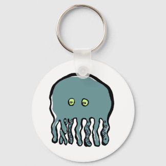 blue octopus key ring