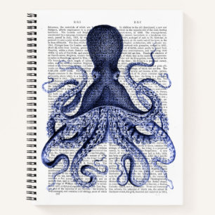 Blue Octopus Notebook