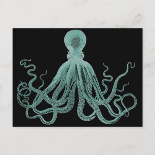 Blue Octopus Postcard
