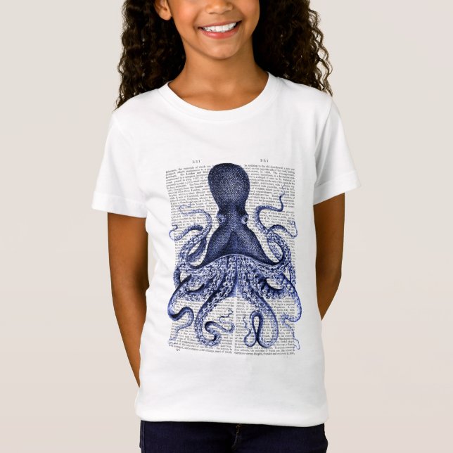 Blue Octopus T-Shirt (Front)