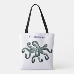  Blue Octopus Thunder_Cove  Leggings Tote Bag