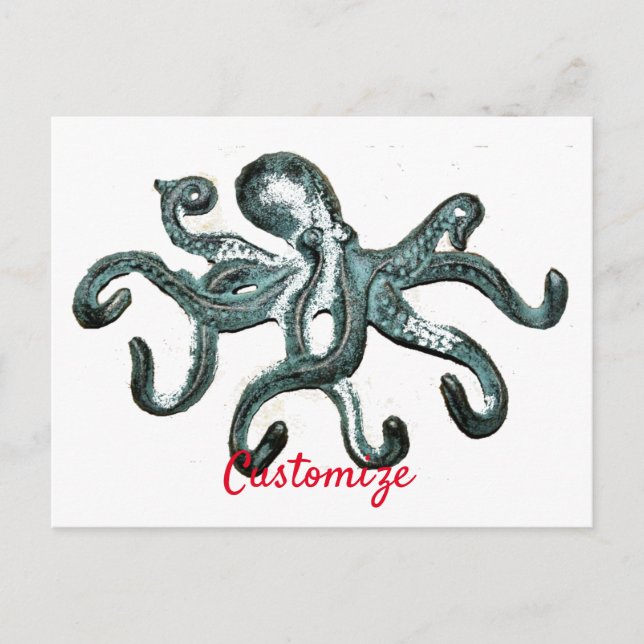 Blue Octopus Thunder_Cove Postcard (Front)