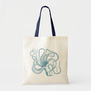 Blue Octopus Tote Bag