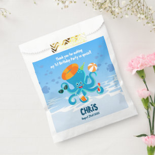 Blue Octopus Under the Sea Boy Birthday Party Favour Bags