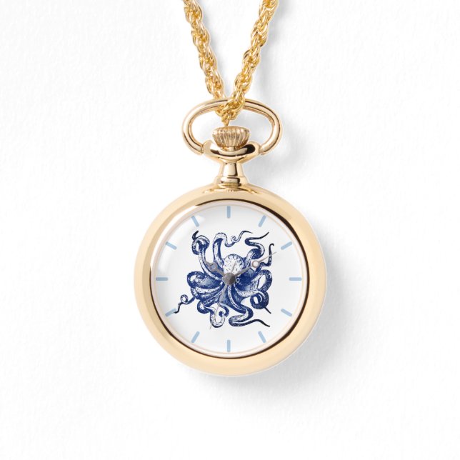 Blue Octopus Watch (Front)