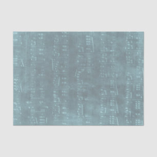 blue old music sheet texture