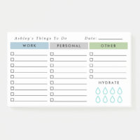 Blue Olive Minimalist Daily Organiser To Do List