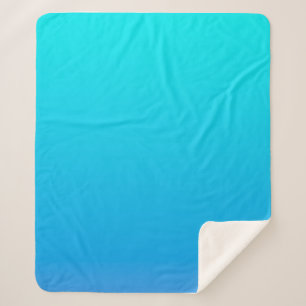 Blue Ombre Background Sherpa Blanket