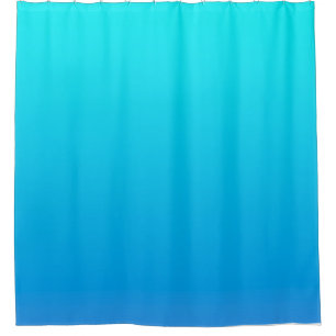 Blue Ombre Background Shower Curtain