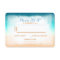 Blue ombre beach wedding RSVP cards