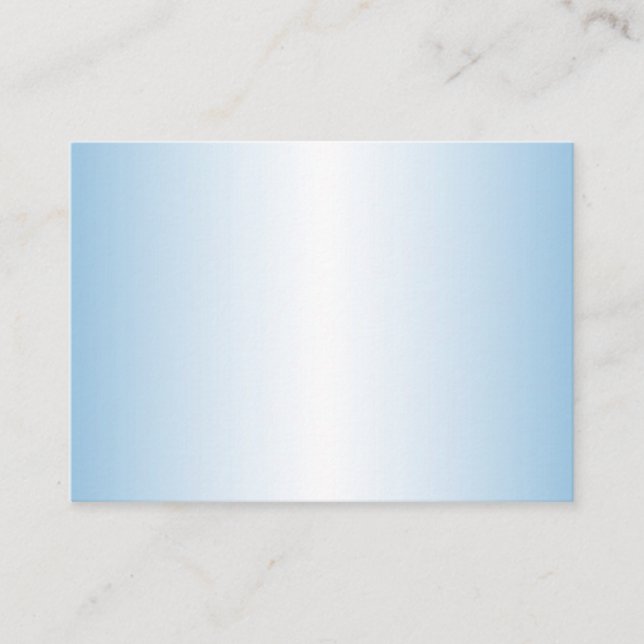 Blue Ombre Business Card Template (Front)