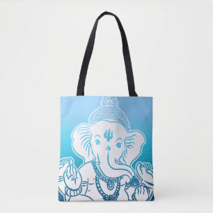 Blue Ombre Ganesh Bag / Tote