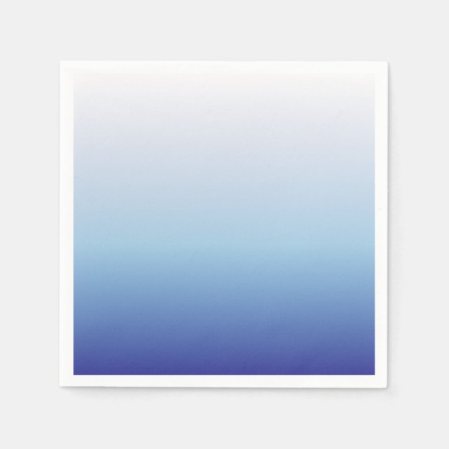 Blue Ombre Gradient Napkin (Front)
