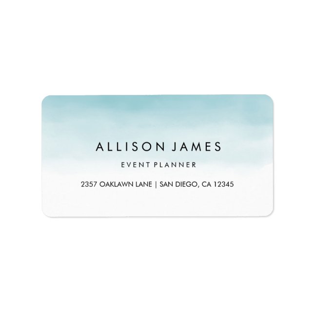 Blue Ombre Label (Front)