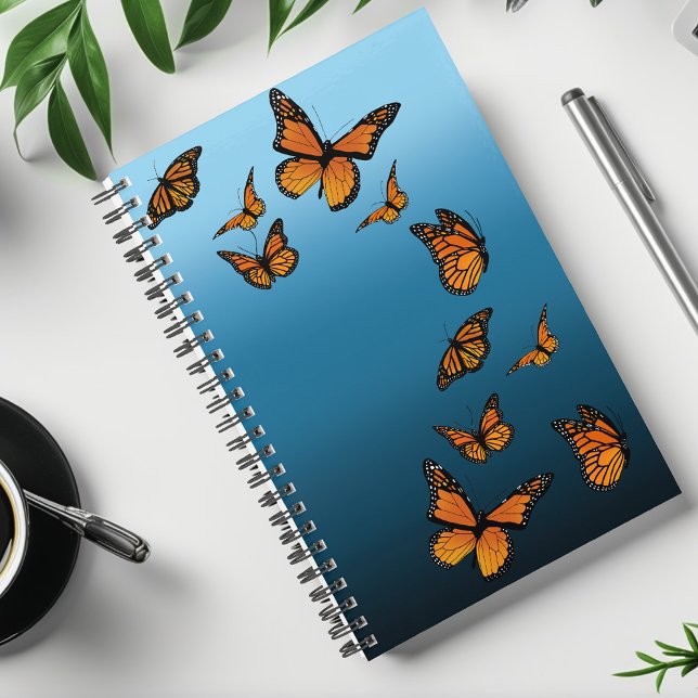 Blue Ombre Monarch Butterflies  Planner (Creator Uploaded)