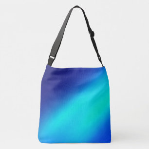 Blue ombre moonlight Double Stripe Crossbody Bag