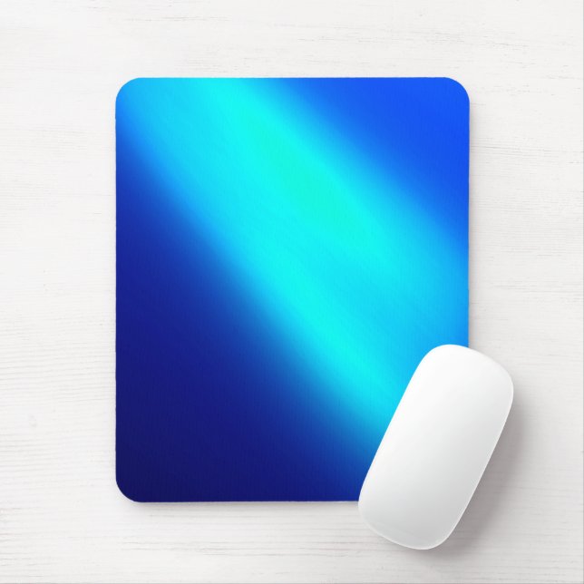 Blue  ombre moonlight Double Stripe Mouse Pad (With Mouse)