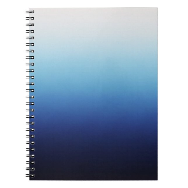 Blue Ombre Spiral Notebook (Front)