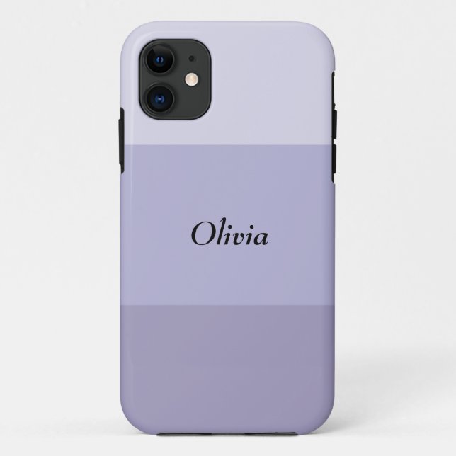 Blue Ombre Striped  Case-Mate iPhone Case (Back)