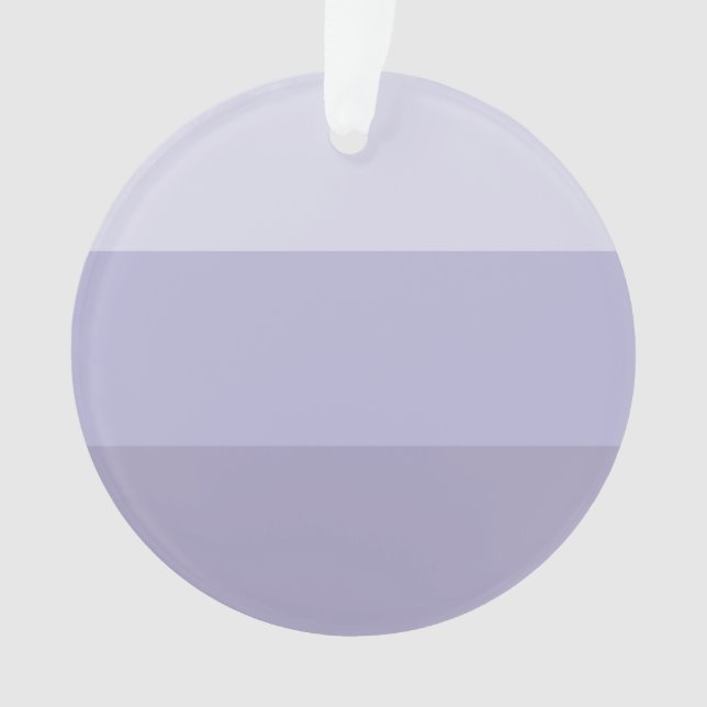 Blue Ombre Striped Ornament (Front)